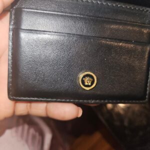 Versace Black Leather Medusa Card Holder (Harvey Nichols) - Image 4