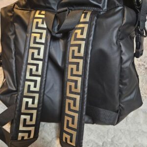 Versace La Greca Black Nylon Backpack - Image 2