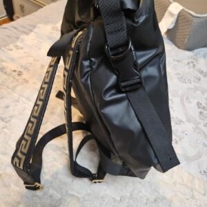 Versace Parfums Black Nylon Backpack (Promotional Line) - Image 3