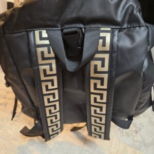 Versace Parfums Black Nylon Backpack (Promotional Line) - Image 5