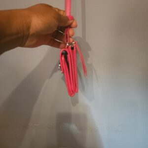 Versus Versace Pink Leather Safety-Pin Crossbody Bag - Image 3